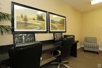 Wooden shelves and frames at Commons at Creekside Apartments, Hillsboro, 97123